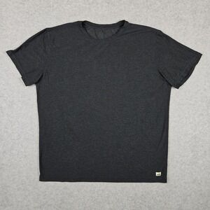 Vuori Mens XXL Charcoal T-Shirt Strato Tech Activewear Workout Athletic Gym V126